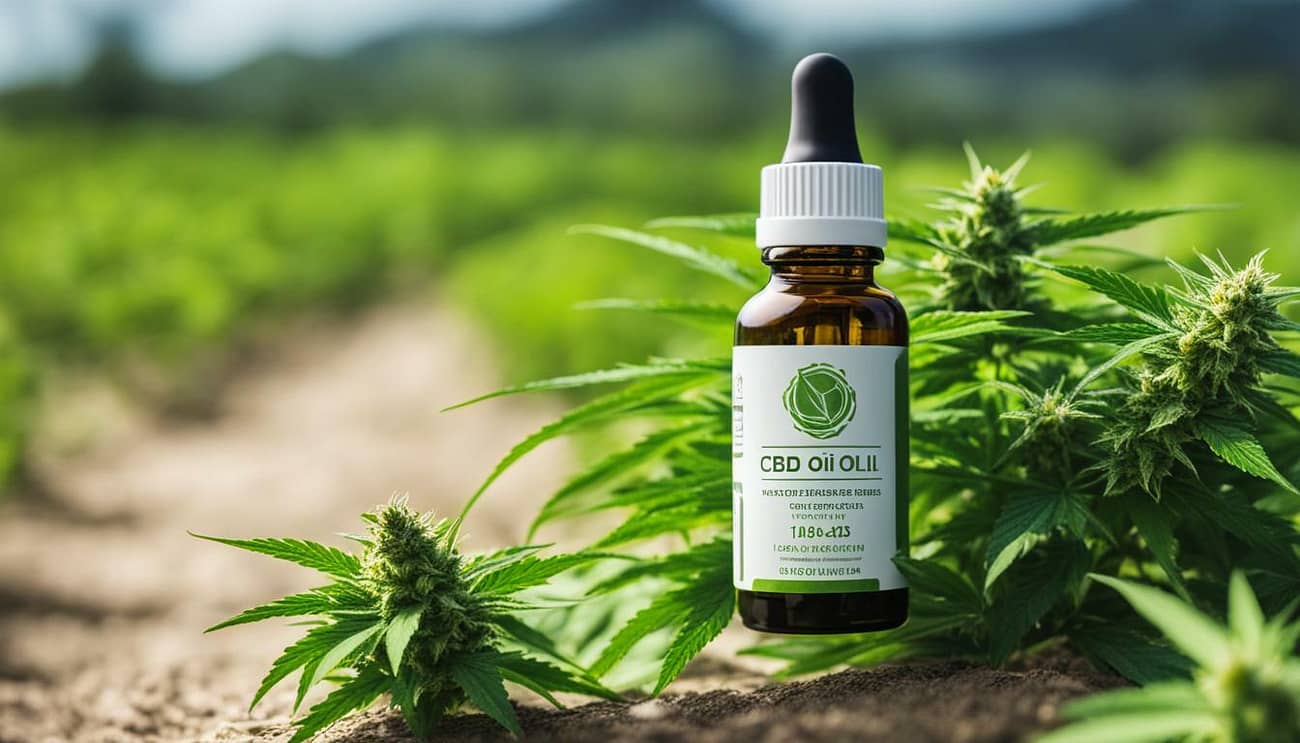 CBD oil bottle
